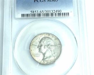 1953-D Washington Silver Quarter PCGS MS65