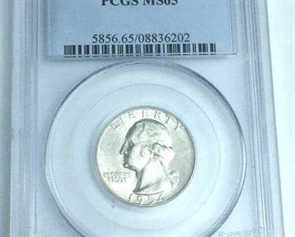 1954-D Washington Silver Quarter PCGS MS65