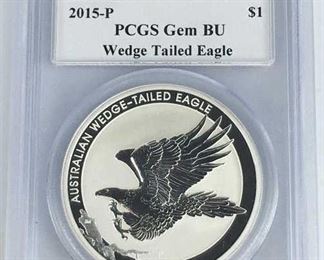 2015-P Aus. Wedge Tail Eagle PCGS Gem, Signed