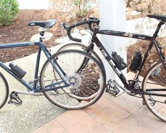 Two Cannondale bikes.