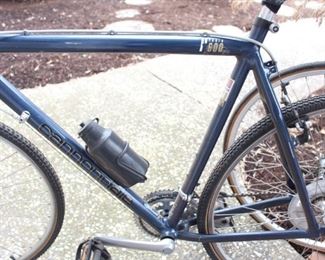 Blue Cannondale bike. 