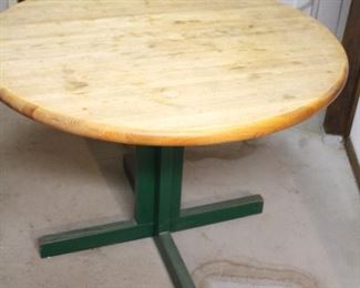 42" Diameter pedestal table.