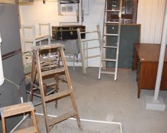 Ladders, desk, trunk and more.