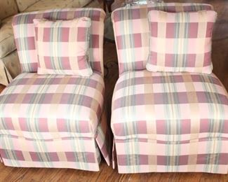 Pair of upholstered chairs.