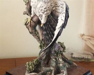Large original Florence Giuseppe Armani statue          "The Hunt".  The left talon needs repair, it is with the piece.