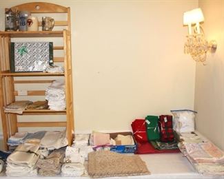 Napkins, placemats and vintage linens.