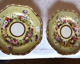 Copeland & Garrett porcelain plates, c. 1820-1830.