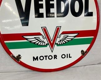 PORC. 24IN VEEDOL MOTOR OIL SIGN