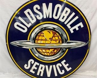 NICE 5FT. PORC. DS OLDSMOBILE SIGN