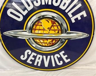 DS PORC. 5FT. OLDSMOBILE SIGN