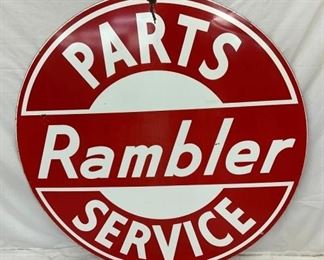 PORC. DS RAMBLER PARTS SERVICE SIGN