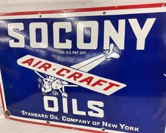 PORC. AIRCRAFT SOCONY OIL 30X20