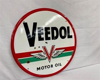 27IN VEEDOL MOTOR OIL SIGN