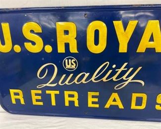 EMB. US ROYAL DEALER SIGN 33X19