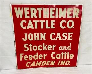 28X28 WERTHEIMER CATTLE CO. JOHN CASE