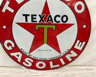SIDE 2 BOTTOM TEXACO GASOLINE SIGN