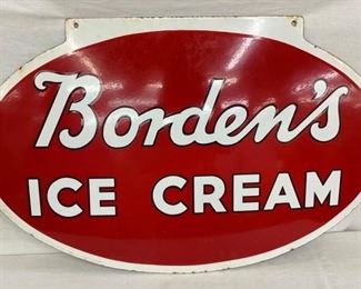 PORC. DS BORDENS ICE CREAM SIGN