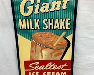 32X56 EMB. GIANT MILK SHAKE SIGN