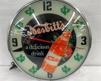 15IN NESBITTS PAM LIGHTUP PAM CLOCK