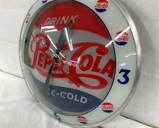 PEPSI DOUBLE BUBBLE CLOCK