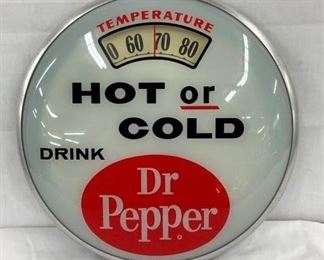 RARE 13IN DR. PEPPER SCALES THERMOMETER