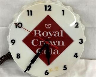 12IN ROYAL CROWN COLA CAP CLOCK
