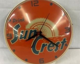 9IN SUN CREST DRINK CLOCK