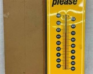 NOS 7X28 PEPSI "PLEASE" THERM. W/ BOX
