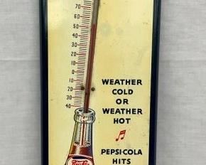 RARE PEPSI DOUBLE DOT 7X27 THERM.