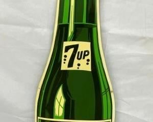 EMB. 7UP DIE CUT BOTTACLE SIGN