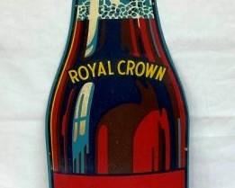 ROYAL CROWN EMB. BOTTLE SIGN