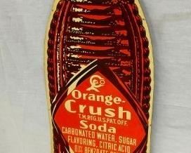 1939 13X54 ORANGE CRUSH SIGN