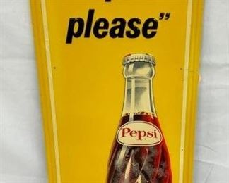 EMB. VERTICAL SAY PEPSI PLEASE SIGN