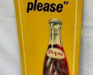 EMB. VERTICAL PEPSI SIGN 17X47