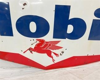 DATED 1959 PORC. MOBIL SIGN