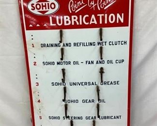 PORC. SOHIO LUBRICATION DISPLAY