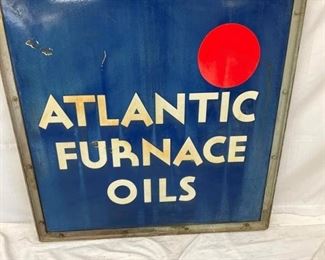 37X37 ATLANTIC PORC. SIGN W/ FRAME
