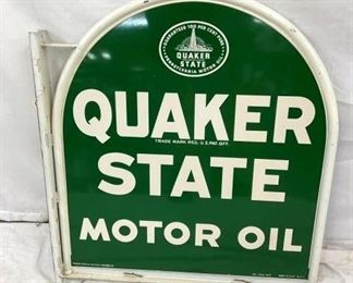 28X30 OLD STOCK QUAKER STATE SIGN