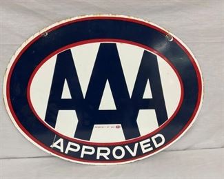 PORC. DS AAA APPROVED SIGN 30X23