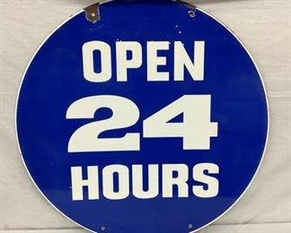 PORC. 24HR. 76 CO. SIGN