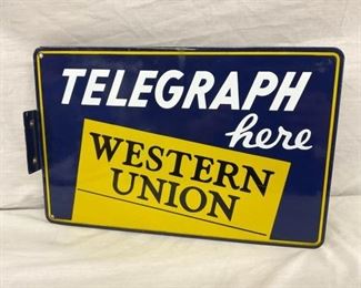 PORC. TELEGRAPH WESTERN UNION FLANGE