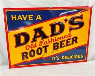EMB. DADS ROOT BEER SIGN
