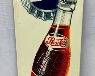 1953 VERTICAL EMB. PEPSI W/ CAP