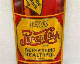 EARLY PEPSI BOTTLE SIGN