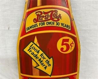 12OZ. PEPSI DOUBLE DOT BOTTLE SIGN