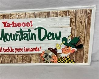 EMB. MT. DEW SELF FRAMED SIGN