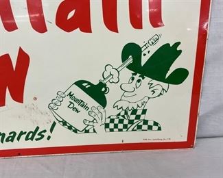 MEASURES 30X18 MT.DEW SIGN