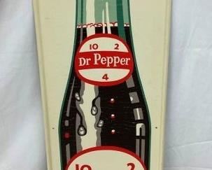 1925 DR. PEPPER VERTICAL SIGN W/ BOTTLE