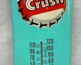 "THRISTY" ORANGE CRUSH THERMOMETER