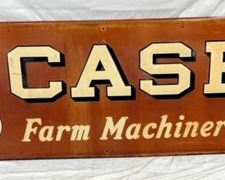 EMB. CASE FARM MACHINERY SIGN W/ EAGLE